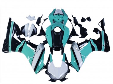 2017-2023 Honda CBR1000RR Motorcycle Fairings - White Light Blue Glossy Black