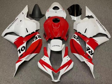 2007-2008 Honda CBR600RR Motorcycle Fairings - White Red Repsol
