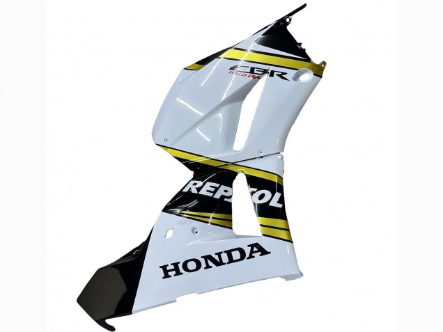 2013-2023 Honda CBR600RR Motorcycle Fairings - White Gold Glossy Black Repsol