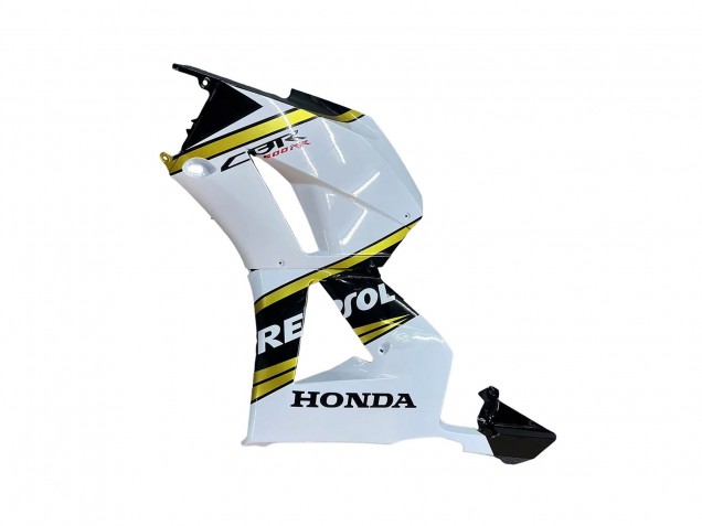 2013-2023 Honda CBR600RR Motorcycle Fairings - White Gold Glossy Black Repsol