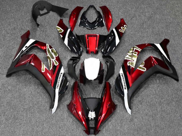 2016-2020 Kawasaki ZX10R Motorcycle Fairings - Red Glossy Black White