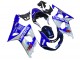 2000-2002 Suzuki GSXR1000 Motorcycle Fairings - Blue White Silver Castrol Dunlop