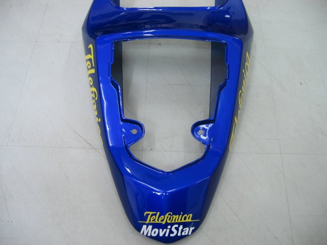2004-2005 Suzuki GSXR 600 / GSXR 750 Motorcycle Fairings - Blue White Yellow Green Telefonica Motul MoviStar