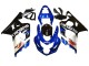 2004-2005 Suzuki GSXR 600 / GSXR 750 Motorcycle Fairings - Blue White Black