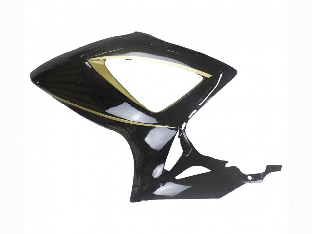 2006-2007 Suzuki GSXR 600 / GSXR 750 Motorcycle Fairings - Glossy Black Gold Stripe