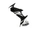 2011-2024 Suzuki GSXR 600 / GSXR 750 Motorcycle Fairing - Glossy Black Silver