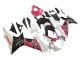 2011-2024 Suzuki GSXR 600 / GSXR 750 Motorcycle Fairings - White Pink Black Corona