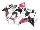 2011-2024 Suzuki GSXR 600 / GSXR 750 Motorcycle Fairings - White Pink Black Corona