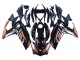 2015-2018 Yamaha YZF R3/R25 Motorcycle Fairings - Blue Orange Silver Yamalube