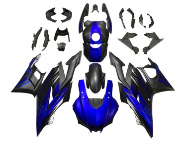 2019-2021 Yamaha YZF R3/R25 Motorcycle Fairing - Blue Matte Black