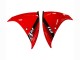 2012-2014 Yamaha YZF 1000 R1 Motorcycle Fairing - Red Glossy Black