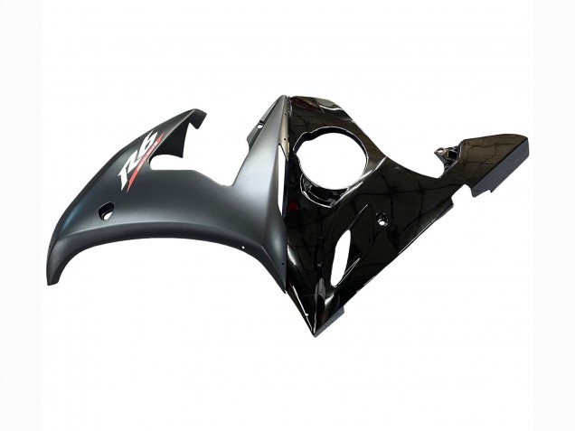 2005 Yamaha YZF 600 R6 Motorcycle Fairings - Glossy Black Matte Black Gold