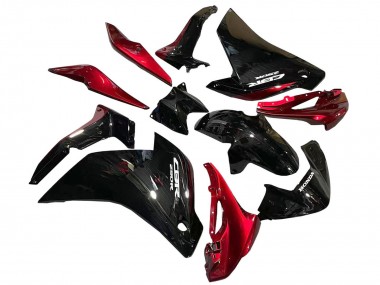 2011-2015 Honda CBR250RR Motorcycle Fairings - Glossy Black Red