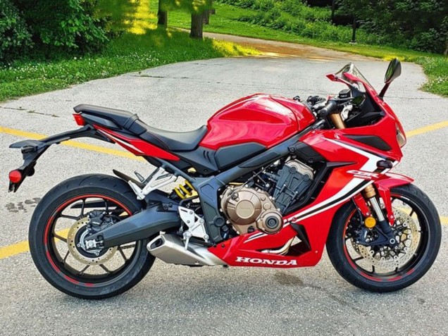 2019-2020 Honda CBR650R Motorcycle Fairings - Red White Black Stripe