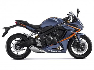 2021-2023 Honda CBR650R Motorcycle Fairings - Matte Dark Blue Orange Black