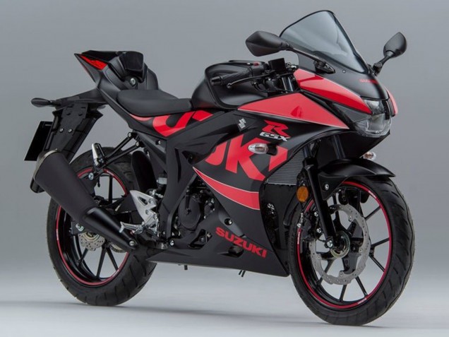2017-2025 Suzuki GSXR125 Motorcycle Fairings - Black Red