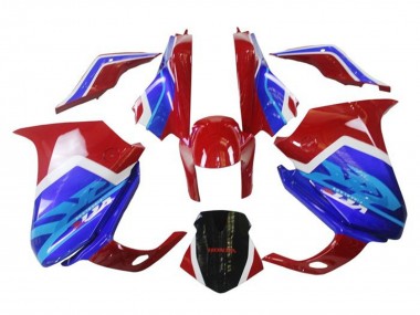 2010-2014 Honda VFR 1200 Motorcycle Fairings - White Red Blue