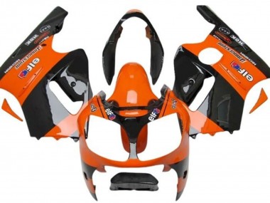 2002-2006 Kawasaki ZX12R Motorcycle Fairings - Orange Black Elf Bridgestone