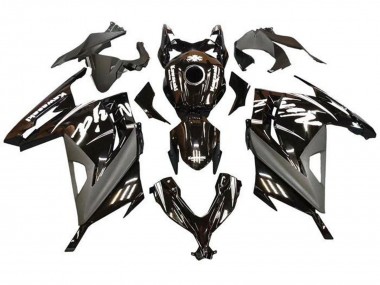 2013-2024 Kawasaki EX300 Motorcycle Fairings - Glossy Black Matte Black White