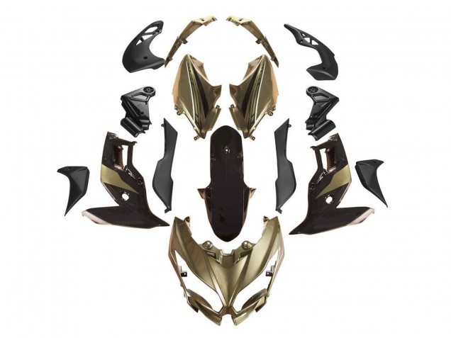 2015-2021 Kawasaki Versys 650 Motorcycle Fairings - Gold Black