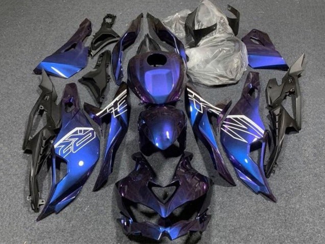 2019-2025 Kawasaki ZX25R ZX-25R Motorcycle Fairings - Purple Blue Gradient