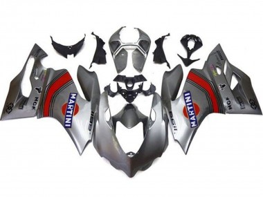 2011-2014 Ducati Panigale 1199 Motorcycle Fairings - Silver Red Blue Martini