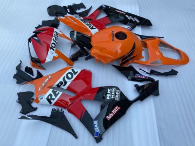 2013-2023 Honda CBR600RR Motorcycle Fairing - Orange White Red Glossy Black Repsol