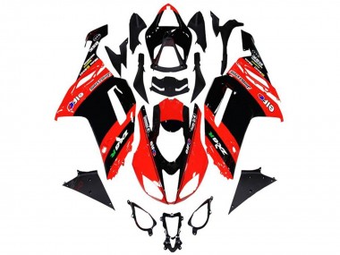 2013-2018 Kawasaki ZX6R Motorcycle Fairings - Red Black Elf
