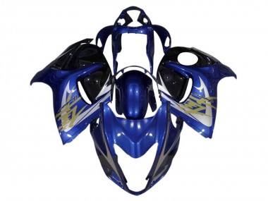 2008-2020 Blue White Gold Suzuki GSXR 1300 Hayabusa Motorcycle Fairings
