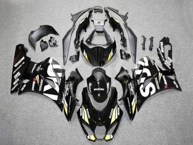 2017-2024 Suzuki GSXR1000 Motorcycle Fairings - Black White Yellow