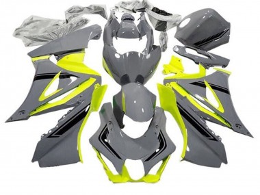 2017-2024 Suzuki GSXR1000 Motorcycle Fairings - Grey Yellow Black