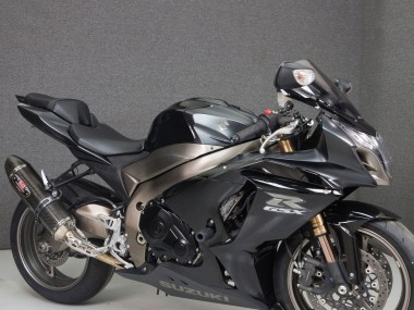 2009-2016 Suzuki GSXR 1000 Motorcycle Fairings - Black Matte Black Matte Silver