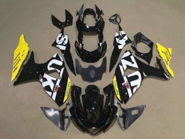2009-2016 Suzuki GSXR 1000 Motorcycle Fairings - Black White Yellow