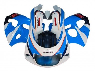 1996-2000 Suzuki GSXR 600 / GSXR 750 Motorcycle Fairings - Blue White Red