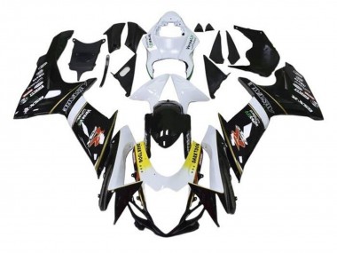 2011-2024 Suzuki GSXR 600 / GSXR 750 Motorcycle Fairings - White Yellow Black Alstare Dark Dog