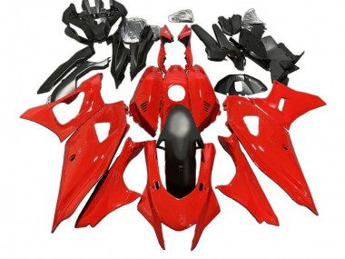 2021-2024 Yamaha YZF R7 Motorcycle Fairings - Red Matte Black