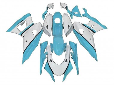 2021-2024 Yamaha YZF R7 Motorcycle Fairings - Blue Turquoise White