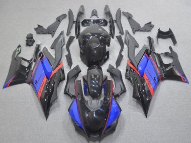 2019-2021 Yamaha YZF R3/R25 Motorcycle Fairings - Blue Red Glossy Black