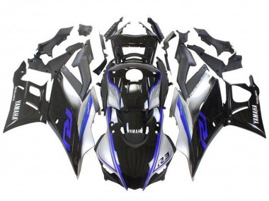 2019-2021 Yamaha YZF R3/R25 Motorcycle Fairings - Silver Blue Black