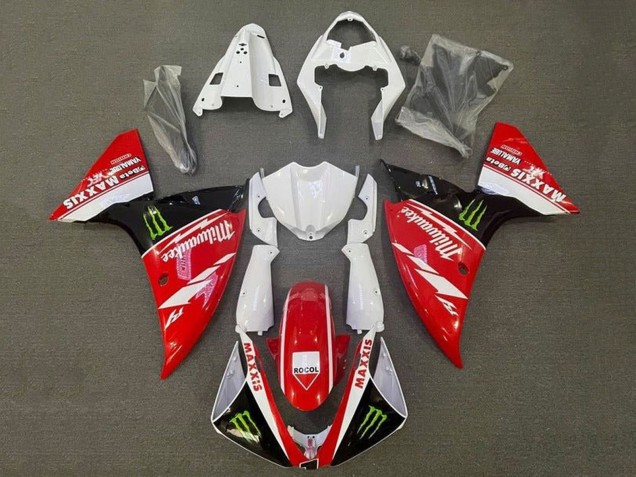 2012-2014 Yamaha YZF 1000 R1 Motorcycle Fairings - White Red Black Green Milwaukee Maxxis Monster