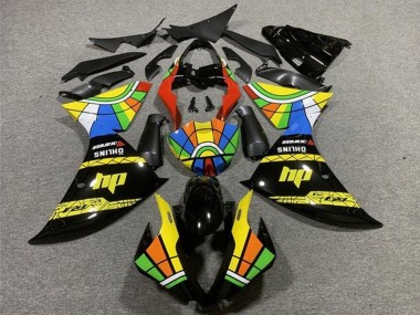 2012-2014 Yamaha YZF 1000 R1 Motorcycle Fairings - Glossy Black Yellow Red Blue Green HP Color Wheel