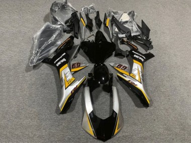 2020-2025 Yamaha YZF 1000 R1 Motorcycle Fairings - Silver Yellow Glossy Black