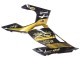 2018-2024 Kawasaki EX400 Motorcycle Fairings - Gold Glossy Black