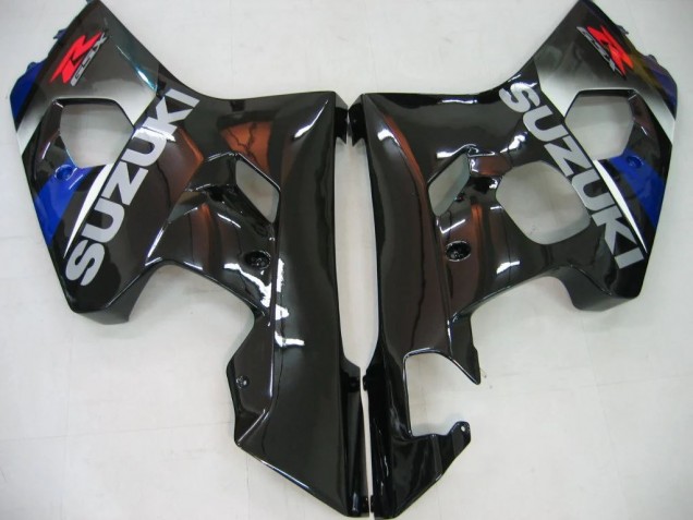 2004-2005 Suzuki GSXR 600/750 Motorcycle Fairings - Blue Grey Glossy Black