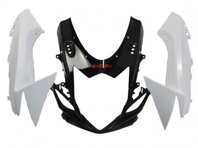 2011-2024 Suzuki GSXR 600/750 Motorcycle Fairings - White Glossy Black