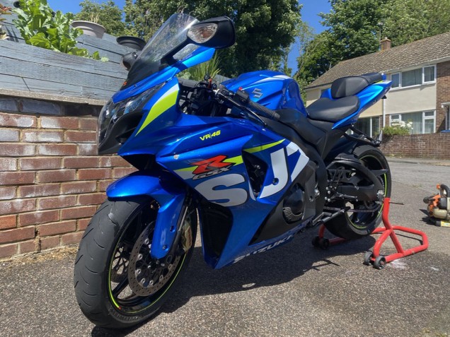 2009-2016 Suzuki GSXR 1000 Motorcycle Fairings - Blue Green White