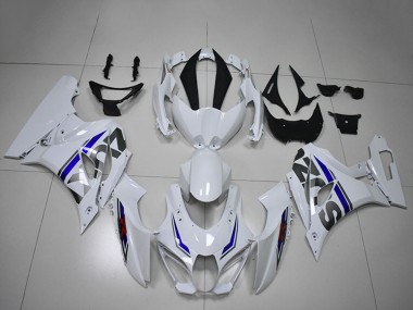 2017-2024 Suzuki GSXR 1000 Motorcycle Fairings - White Blue