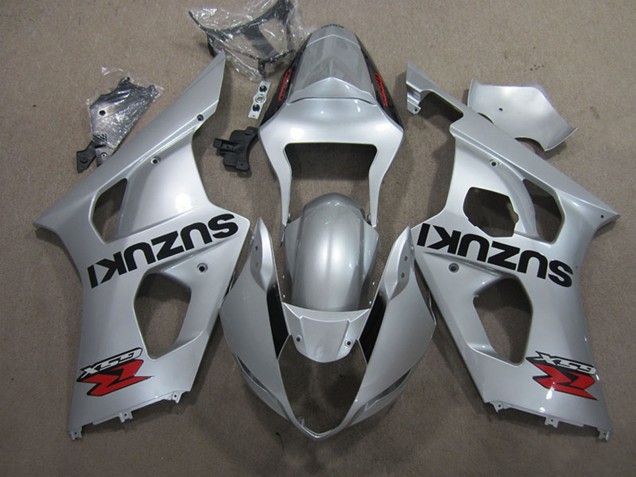 2003-2004 Suzuki GSXR 1000 Motorcycle Fairing - Silver