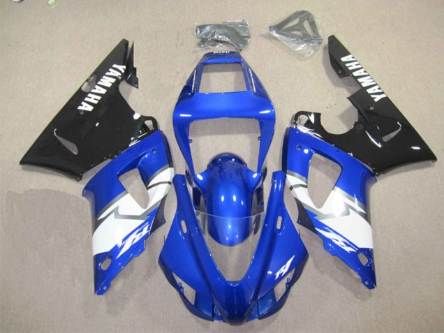 2012-2014 Yamaha YZF R1 Motorcycle Fairing Kits - Blue White Glossy Black