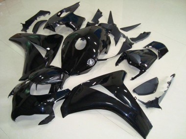 All Black with No Decals 08-11 Honda CBR1000RR Motorcycle Fairings